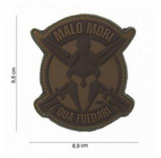 3D Malo Mori Qua Foedari Spartan Rubber98x89mm Patch